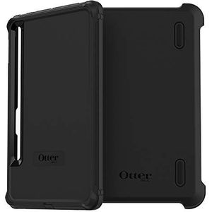 OtterBox Defender Case voor Samsung Galaxy Tab S7 / Galaxy Tab S8, schokbestendig, ultra robuuste met ingebouwde schermbeschermer, 2x getest volgens militaire standaard, Zwart, Geen Retailverpakking
