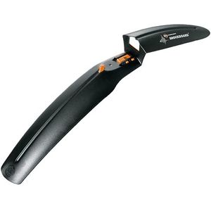 SKS GERMANY Shockboard Voorwiel spatbord voor elke mountainbike (fietsaccessoires van slagvast hoogwaardig kunststof, licht en stabiel, met praktische Quick-Release-bevestiging), zwart