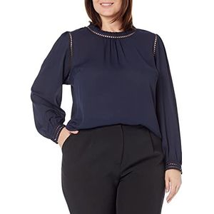 CITY CHIC Plus size shirt kus me snel, in Franse marine, maat, 14, Franse marine, 40 grote maten