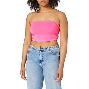 Urban Classics Dames Dames Dames Neon Bandeau Top, Roze (Neon Pink 00355), Large, roze (Neonpink 00355), L