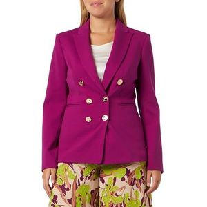 Pinko Alexia stoffen jas met blazer voor dames, Vib_viola Buganville, 42 NL