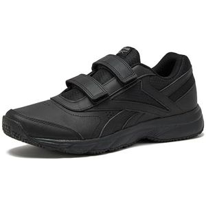 Reebok Work N Cushion Black Non Slip Work Men Shoes, Hook and Loop Mens Walking Shoes, Cold Grey/Black, 10