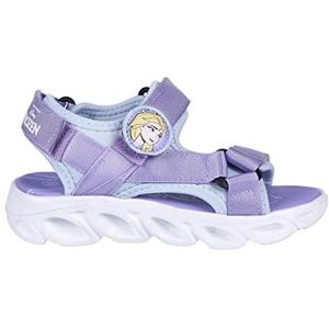 CERDÁ LIFE'S LITTLE MOMENTS - Frozen II zomer sandalen met klittenbandsluiting - Officiële Disney-licentie | Maat, Lila, 27 EU