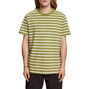 Esprit Collection Gestreept T-shirt van duurzaam katoen, leaf green, XXL