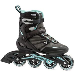 Rollerblade Zetrablade dames fitness inline skate voor volwassenen, zwart en lichtblauw, prestatie inline skates