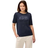 Cecil - Shirt - Blauw - Dames - XXL