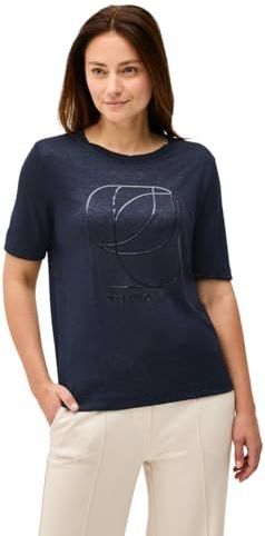 Cecil - Shirt - Blauw - Dames - XXL