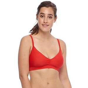 Body Glove womens Smoothies Drew Solid D, Dd, E, F Cup Swimsuit Bikini Top, Smoothie True Red, D US