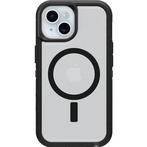 OtterBox iPhone 15, iPhone 14 en iPhone 13 Defender Series XT Clear Case - DONKERE SIDE (zwart/helder), schermloos, robuust, klikt op MagSafe, lanyard bevestiging