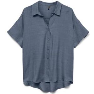 Vmmelaney Queeny Ss Shirt WVN Ga Noos, China blue, L