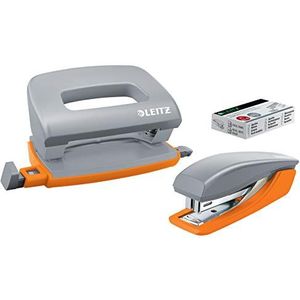 Leitz Set Hole Punch + Nietmachine UrbanChic, Blauw/Zwart