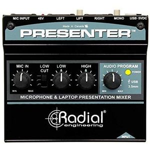 RADIAL Engineering: compacte mixer, combineert een microfoonvoorversterker en USB-ingang, interface van de nieuwste generatie