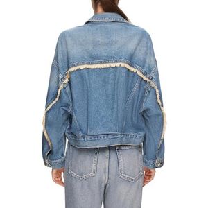 LTB Jeans Cellina Jeansjack voor dames, modern, gemaakt van katoenmix, slim fit, maat M, blauw, M