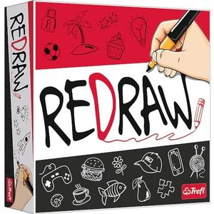 Trefl - Redraw - Dynamischaes gezelschapsspel, raad het wachtwoord, teken de tekeningen van anderen en wordt een kunstenaar, spel voor volwassenen en kinderen vanaf 10 jaar