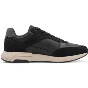 s.Oliver Heren Low 5-13603-42 sneakers, Black Comb, 41 EU, Black Com., 41 EU