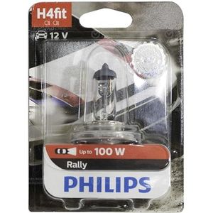 Philips 12569RAB1 H4 Rally Koplamplamp, 1-delige set in blisterverpakking