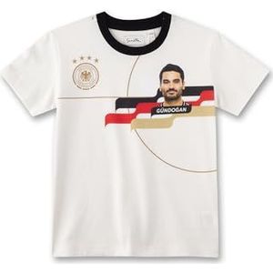 Sanetta DFB-fanshirt Gündoğan Off-White | Hoogwaardig en gezellig shirt van katoen voor meisjes en jongens. Kinderkleding, beige, 104