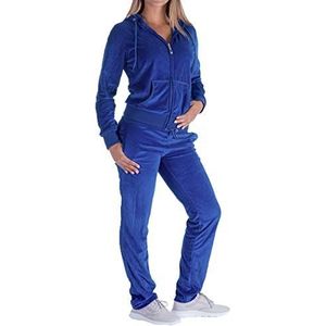 Trainingspakken voor dames, set joggingpakken, 2-delig trainingspak, Royal Blauw, XL