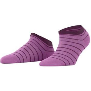 FALKE Dames Korte sokken Stripe Shimmer W SN Katoen Kort gedessineerd 1 Paar, Rood (Lipstick 8350), 39-42