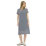 Cecil - Ajour-Jurk - Urban Navy Blue - Dames