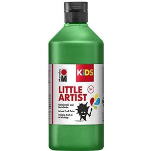Marabu 03050075267 - KiDS Little Artist, kunstschildersverf, groen, 500 ml, veganistisch, droogt snel, voor kinderen vanaf 3 jaar