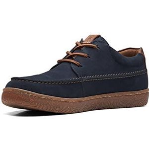 Clarks Heren Hodson Moc Oxford, Navy Suede, 43 EU