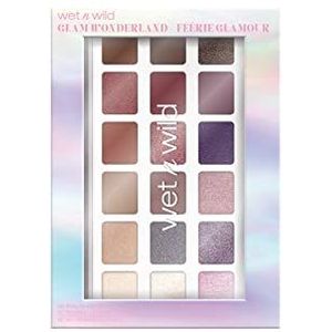 wet n wild, 18-Pan Shadow Palette, All-In-One Palette18 Oogschaduw met Klassieke Kleuren, Glanzende Kleuren en Matte Overgangskleuren, Hoog Gepigmenteerde Formule, Langhoudend en Makkelijk Te Blenden