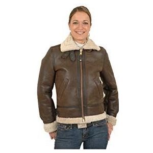 Schott NYC Leren damesjas, bruin (bruin 80), L