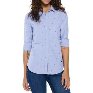 SPRINGFIELD Dameshemd, blauwe print, 32
