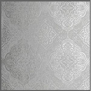 Arthouse Luxe Medallion White/Silver 295701 behang