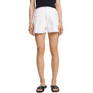 edc by ESPRIT Jeansshort voor dames, 100/wit., 34