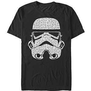 Star Wars Unisex Leopard Trooper Organic T-shirt met korte mouwen, zwart, L