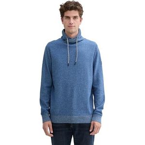 TOM TAILOR heren trui, 36914 - Midsummer Blue Multicolor, XL