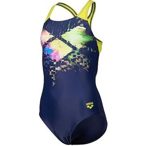 ARENA Feel Multi Pixels Swim Pro Back badpak voor meisjes, met voering aan de voorkant