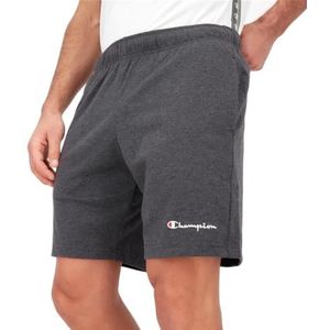 Champion Legacy Icons Pants - Small Script Logo PRO Jersey Bermuda Shorts, donkergrijs, XL Heren SS24, donkergrijs gemêleerd, XL