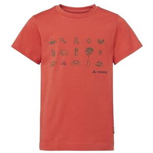 VAUDE Kids Lezza T-shirt uniseks baby, Hotchili, 110-116