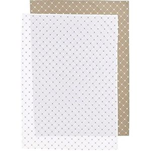 Meyco Baby X Mrs.Keizer Louis ledikant laken - 2-pack - taupe - 100x150cm