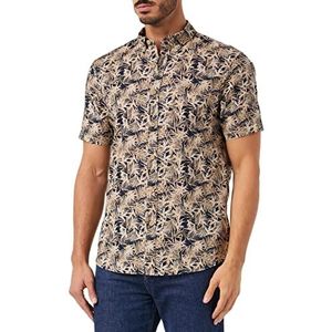 camel active Heren 409216/1S46 hemd, nachtblauw, M, nachtblauw, M