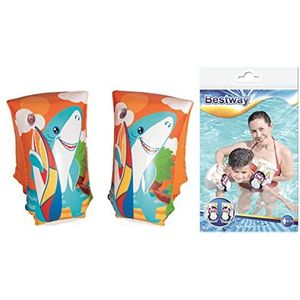 BESTWAY - Zwembandjes - Armband - 32102 - Willekeurig model - Vinyl - 30 cm x 15 cm - Kinderspeelgoed - Buitenspel - Zwembad - Vanaf 5 jaar