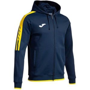 Joma - Heren sweatshirt - Olympiade - capuchon - ritssluiting, Blauw, M