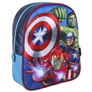 CERDÁ LIFE'S LITTLE MOMENTS Avengers Officiële Marvel 3D-rugzak voor kinderen, rood, aanbevolen van 3 tot 6 jaar, kleuterschoolleeftijd.
