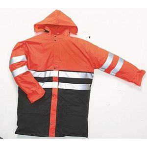 Hydrowear 016880BO Plains Parka Jack, 53% Polyurethaan/47% Polyamide, Grote maten, Hi-Vis Oranje/Zwart