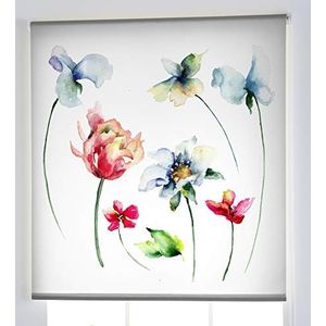 Estoralis Lichtdoorlatend rolgordijn, digitale print, bloemen, F-3139, 130 x 175 cm (B x H)