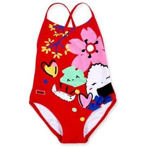 Tuc Tuc Badpak voor meisjes, Rood, 6 Jaren