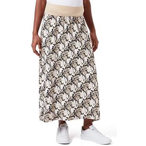 ESPRIT Maternity Dames rok Jersey Long Under The Belly Allover Print Rok, Gunmetal - 15, 34