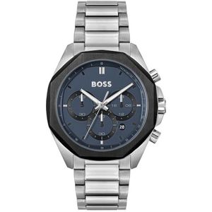 BOSS Chronograph Quartz horloge voor heren met zilveren roestvrijstalen armband - 1514015