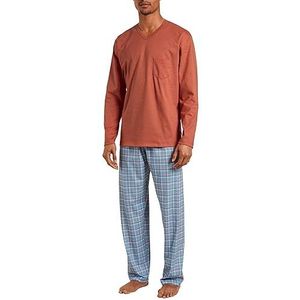 CALIDA Relax Imprint 1 pyjama, lang heren, redwood, 50