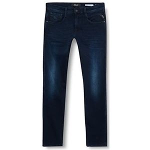 Replay Heren Anbass X-Lite Jeans, 007 Dark Blue, 3332