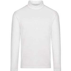 Trigema Dames shirt met lange mouwen met opstaande kraag, effen 537509, wit (wit 001), L