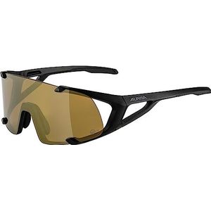 ALPINA Unisex - Volwassenen, HAWKEYE S Q-LITE Sportbril, black matt, One Size